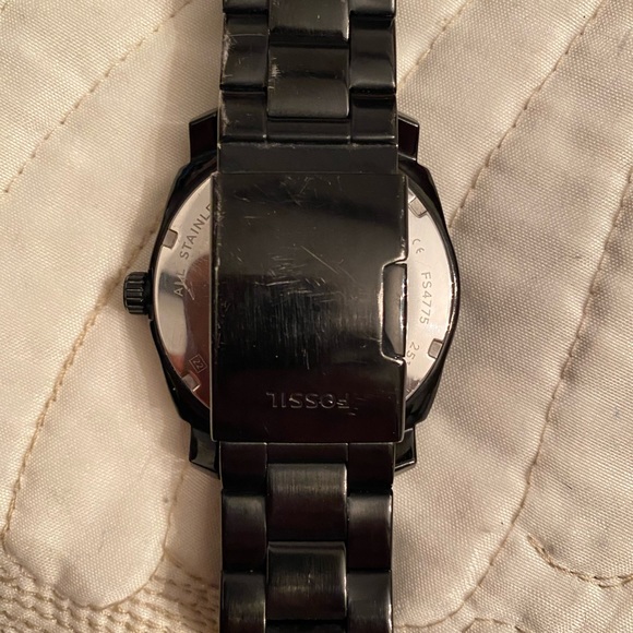 Fossil Machine Black Stainless Steel Watch - Picture 2 of 3
